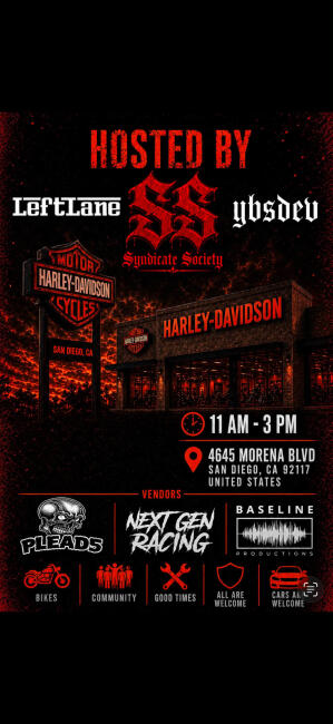 LeftLane X Syndicate Society X YBS DEV Car/ Bike Show