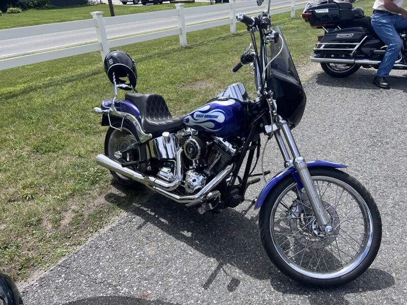 2008 HARLEY-DAVIDSON FXSTC CUSTOM in Blue / Silver - H-D Paint Set