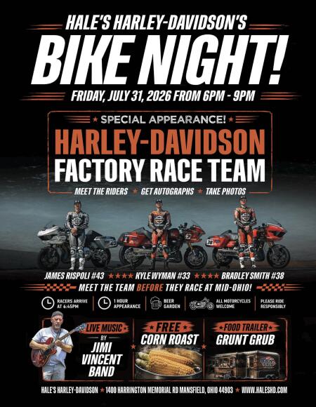 Bike Night with the Harley-Davidson Factory Race Team