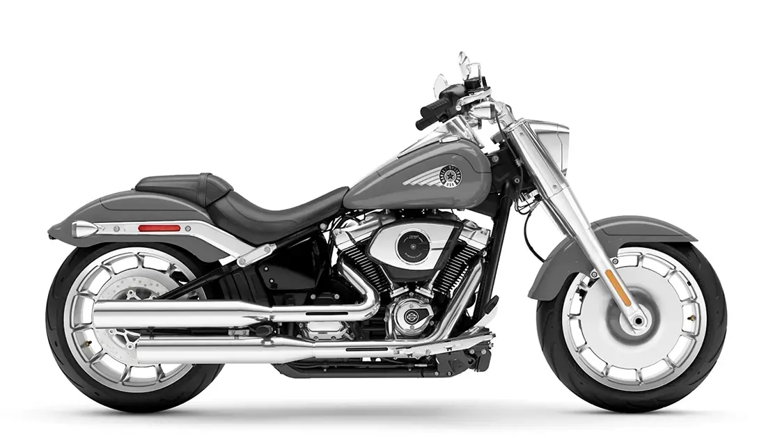 2026 Harley-Davidson® Fat Boy® Dark Billiard Gray Chrome Trim FLFB, photo 6