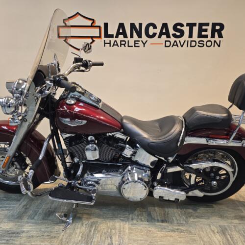 2008 Harley-Davidson® Softail® Deluxe Crimson Red Sunglo FLSTN thumb 0