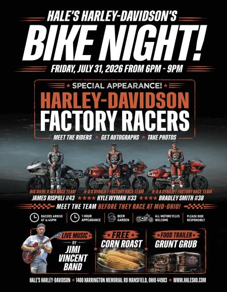 Bike Night with the Harley-Davidson Factory Racers