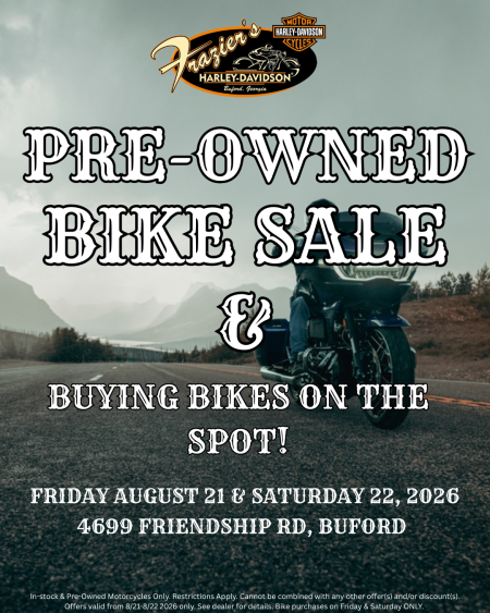 Pre-Owned Bike Sale & Buying Bikes Event