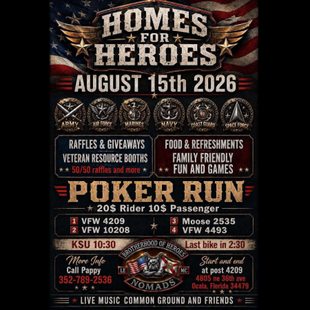 Homes for Heroes Poker Run