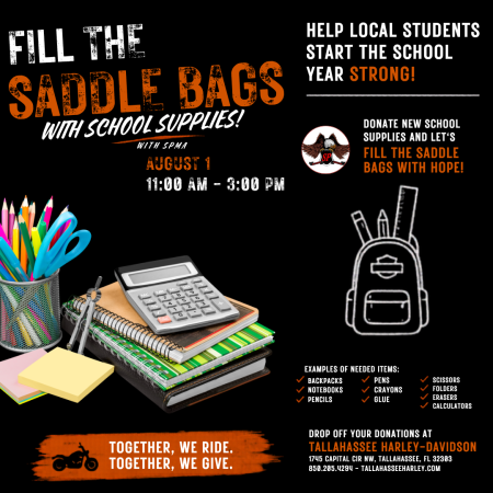 Fill the Saddlebags – School Supply Drive