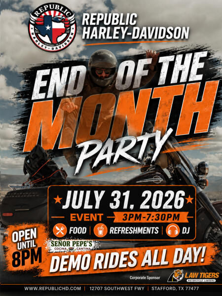 End of the Month Party at Republic Harley-Davidson