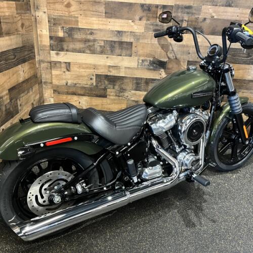 2026 Harley-Davidson® Street Bob® Olive Steel Metallic Chrome Cast Wheels  FXBB thumb 2
