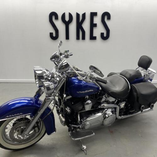 2017 Harley-Davidson FLSTN Softail Deluxe in Superior Blue thumb 1