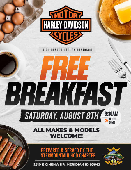 FREE BREAKFAST SATURDAY