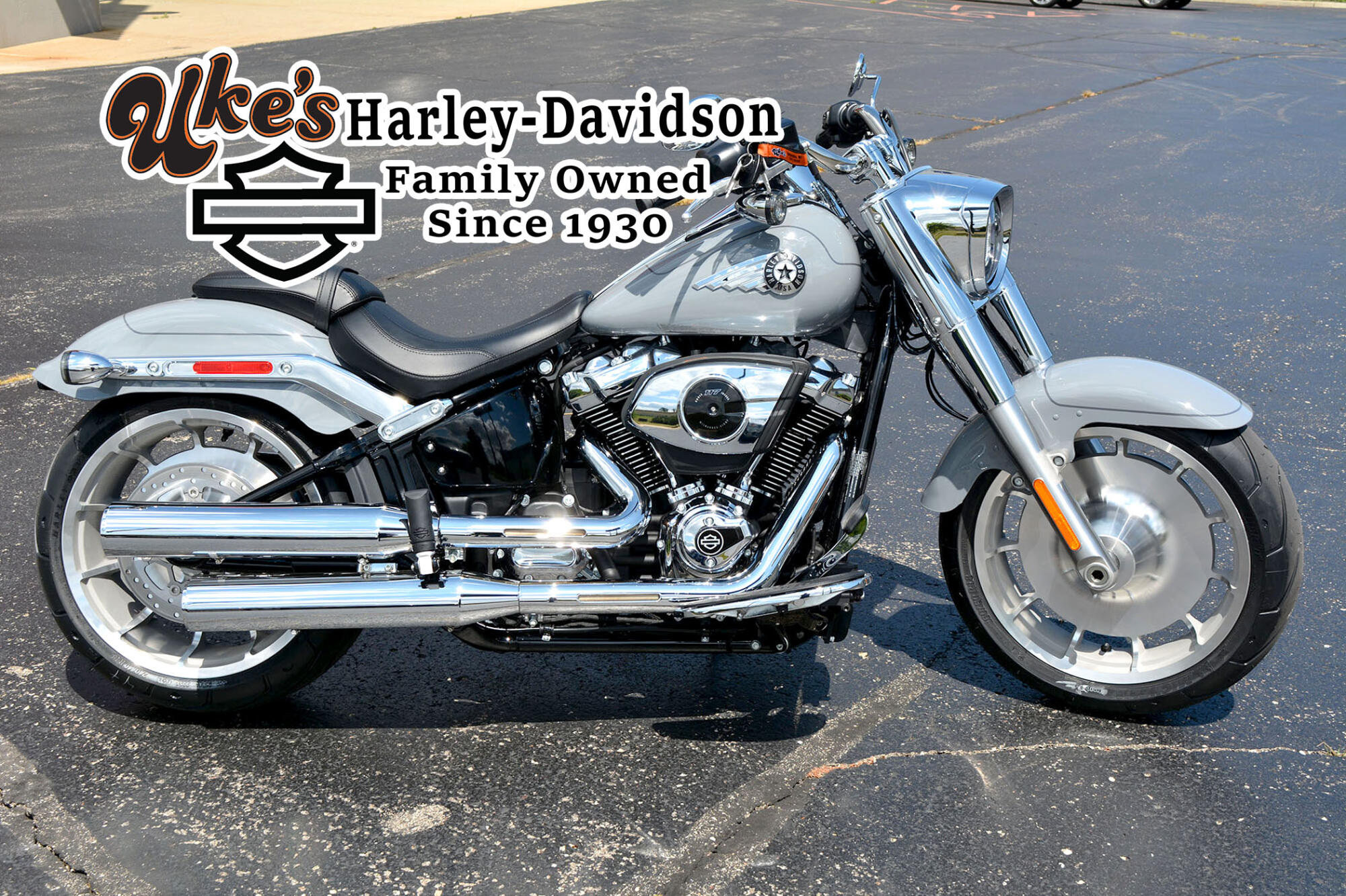 2026 Harley-Davidson® Fat Boy® Dark Billiard Gray Chrome Trim