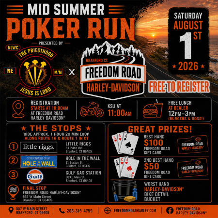 Priesthood x Freedom Road Mid Summer Poker Run
