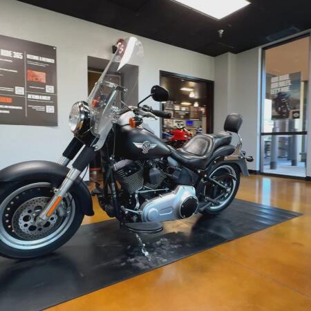 2011 Harley-Davidson® Fat Boy® Lo BLACK DENIM thumb 1