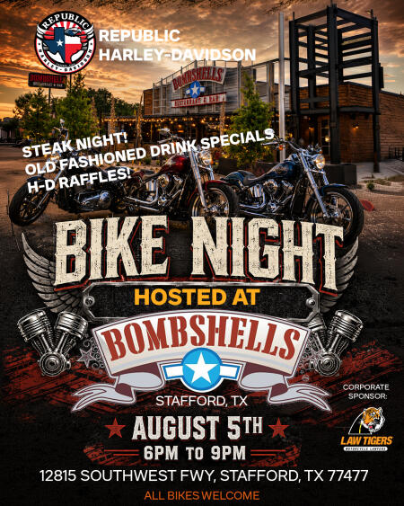 Bike Night at Bombshells Stafford — August 5th