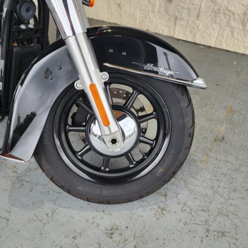 2022 Harley-Davidson® Heritage Classic 114 Vivid Black (Chrome Finish w/ Laced Wheels) thumb 0