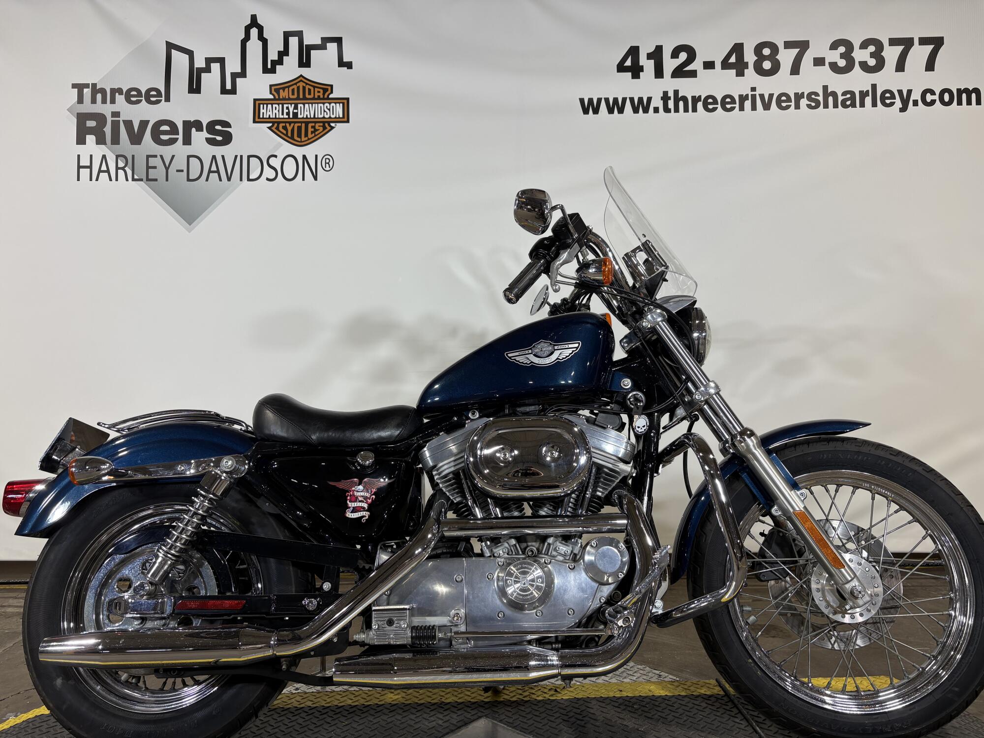 2003 Harley-Davidson® Sportster 883 Hugger Luxury Blue Pearl