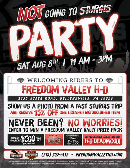 Not Going to Sturgis Party