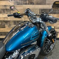 2026 Harley-Davidson® Breakout® Teal Thunder Chrome Trim FXBR