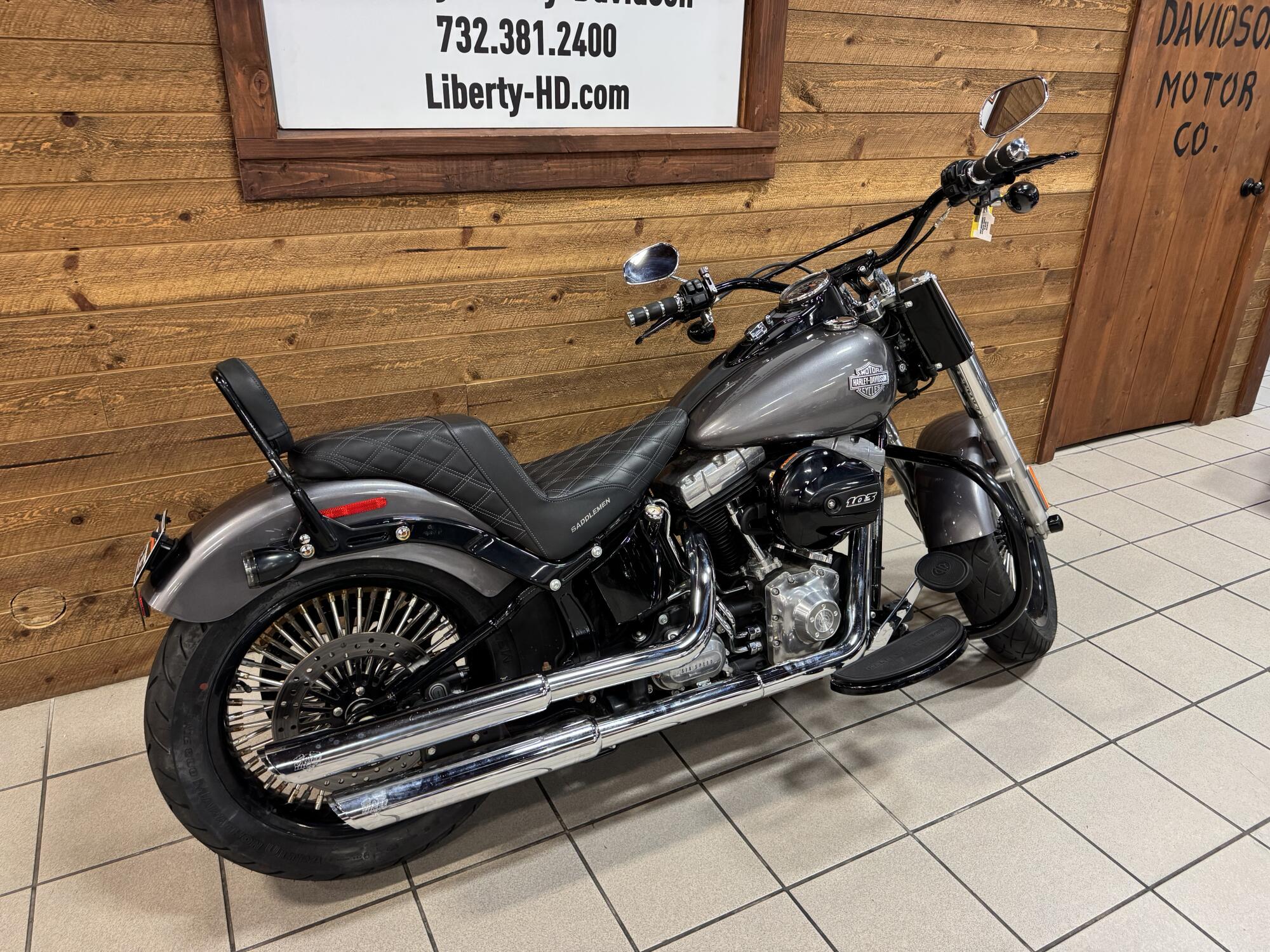 2016 Harley-Davidson® Softail Slim® Charcoal Pearl FLS103, photo 8