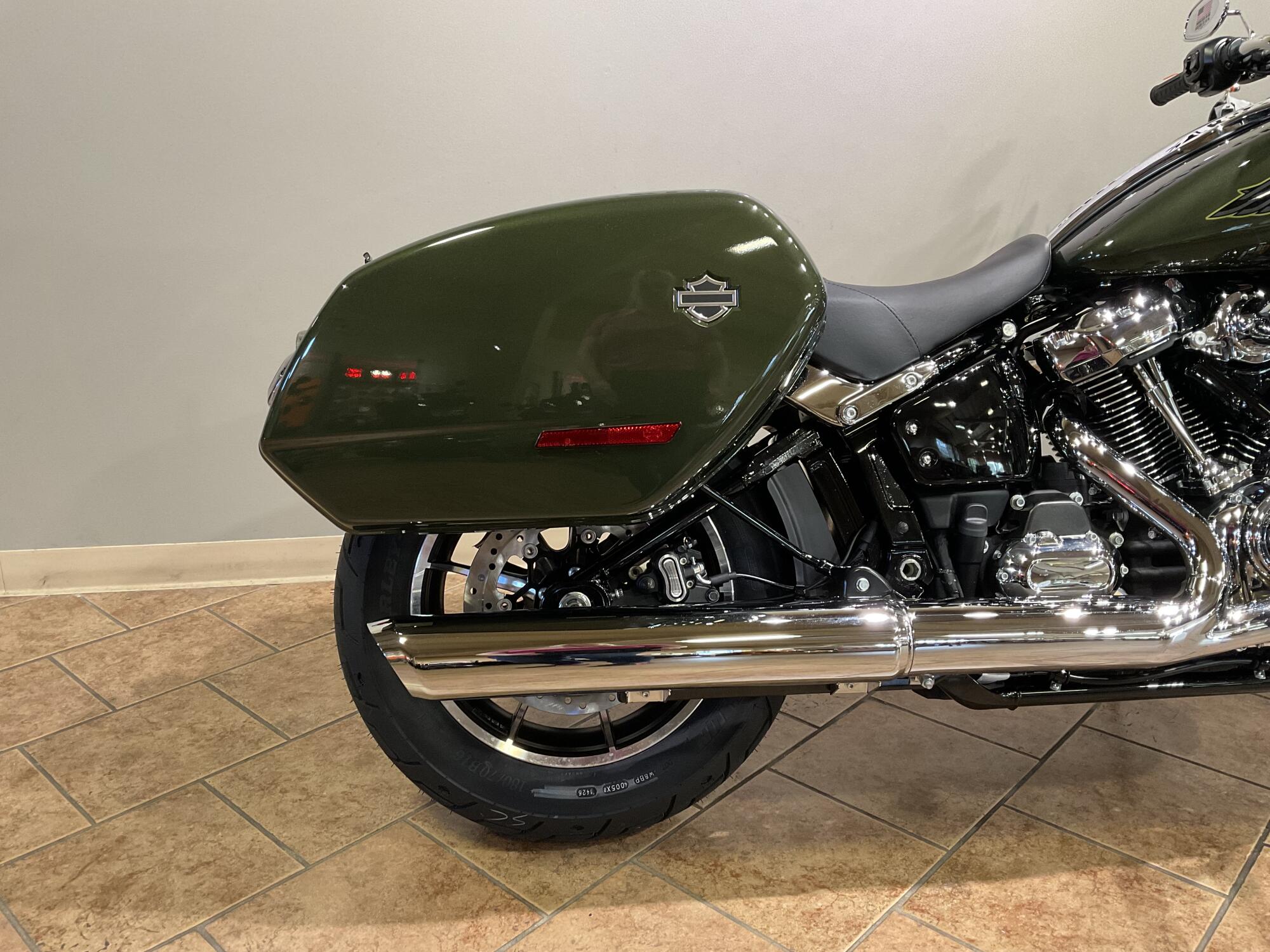 2026 Harley-Davidson® FXLRST Low Rider® ST Olive Steel Metallic Chrome Trim, photo 6