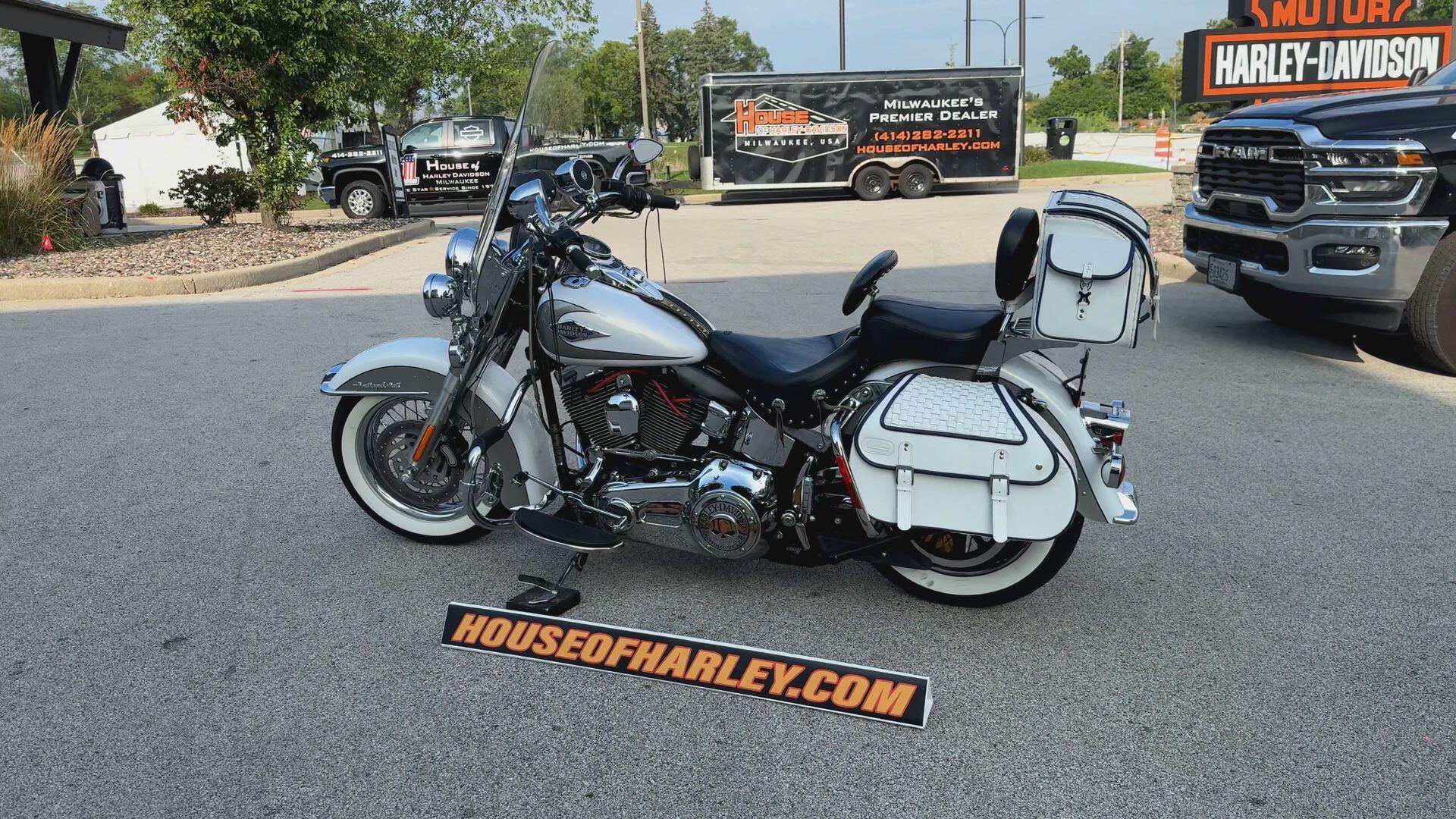 2009 Harley-Davidson® Heritage Softail® Classic Two-Tone White Gold Pearl/Pewter Pearl, photo 8