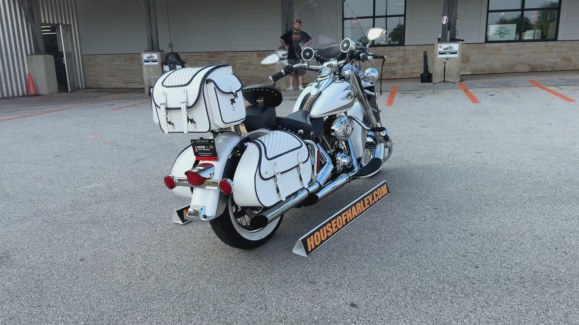 2009 Harley-Davidson® Heritage Softail® Classic Two-Tone White Gold Pearl/Pewter Pearl, photo 10