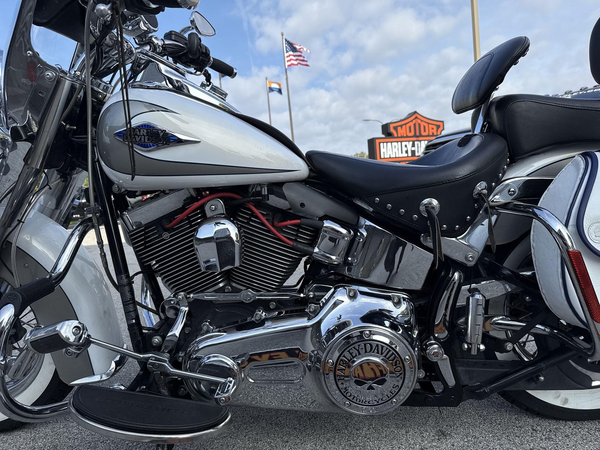 2009 Harley-Davidson® Heritage Softail® Classic Two-Tone White Gold Pearl/Pewter Pearl, photo 13