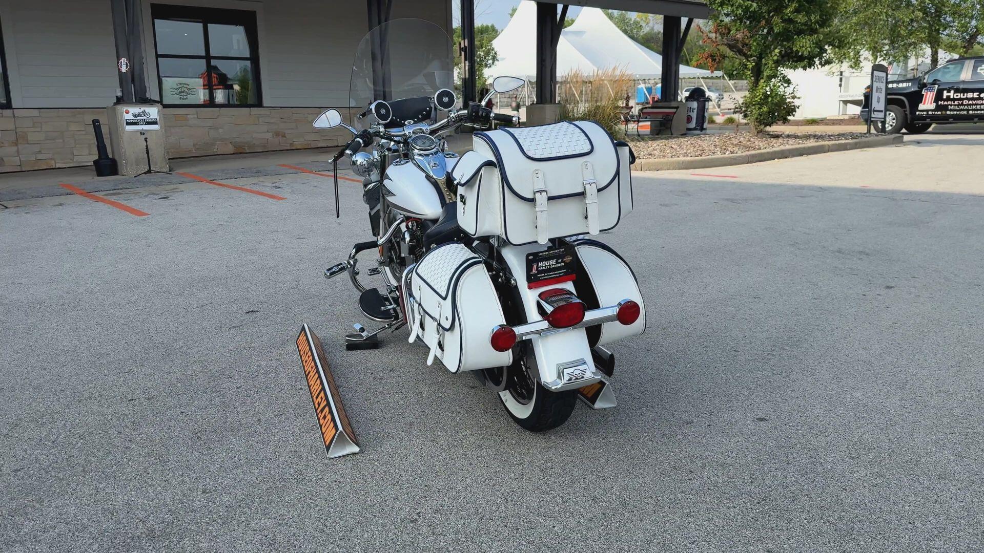2009 Harley-Davidson® Heritage Softail® Classic Two-Tone White Gold Pearl/Pewter Pearl, photo 9