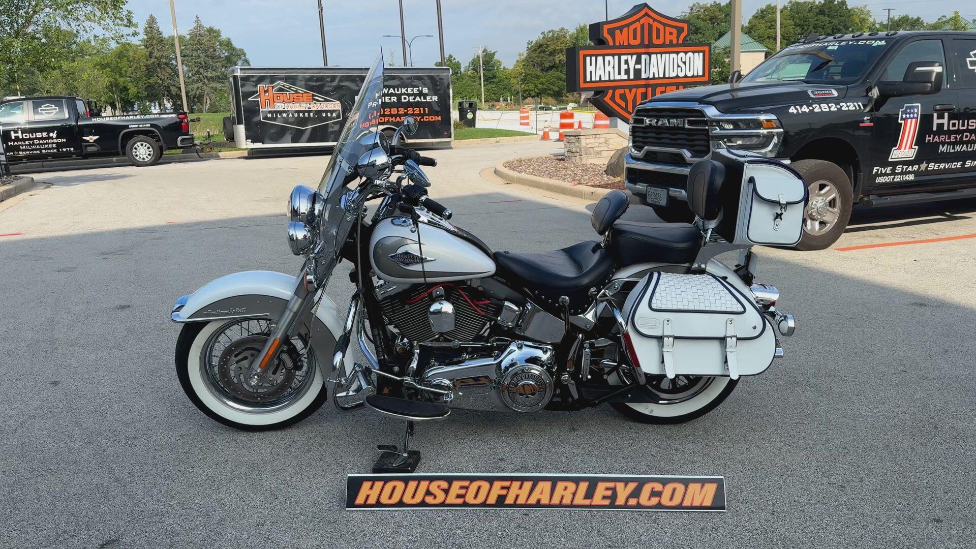 2009 Harley-Davidson® Heritage Softail® Classic Two-Tone White Gold Pearl/Pewter Pearl, photo 6