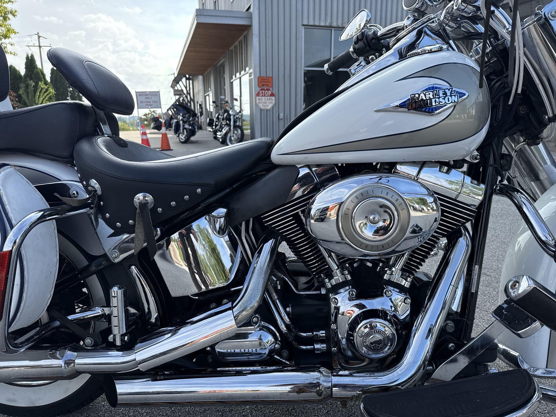 2009 Harley-Davidson® Heritage Softail® Classic Two-Tone White Gold Pearl/Pewter Pearl, photo 12