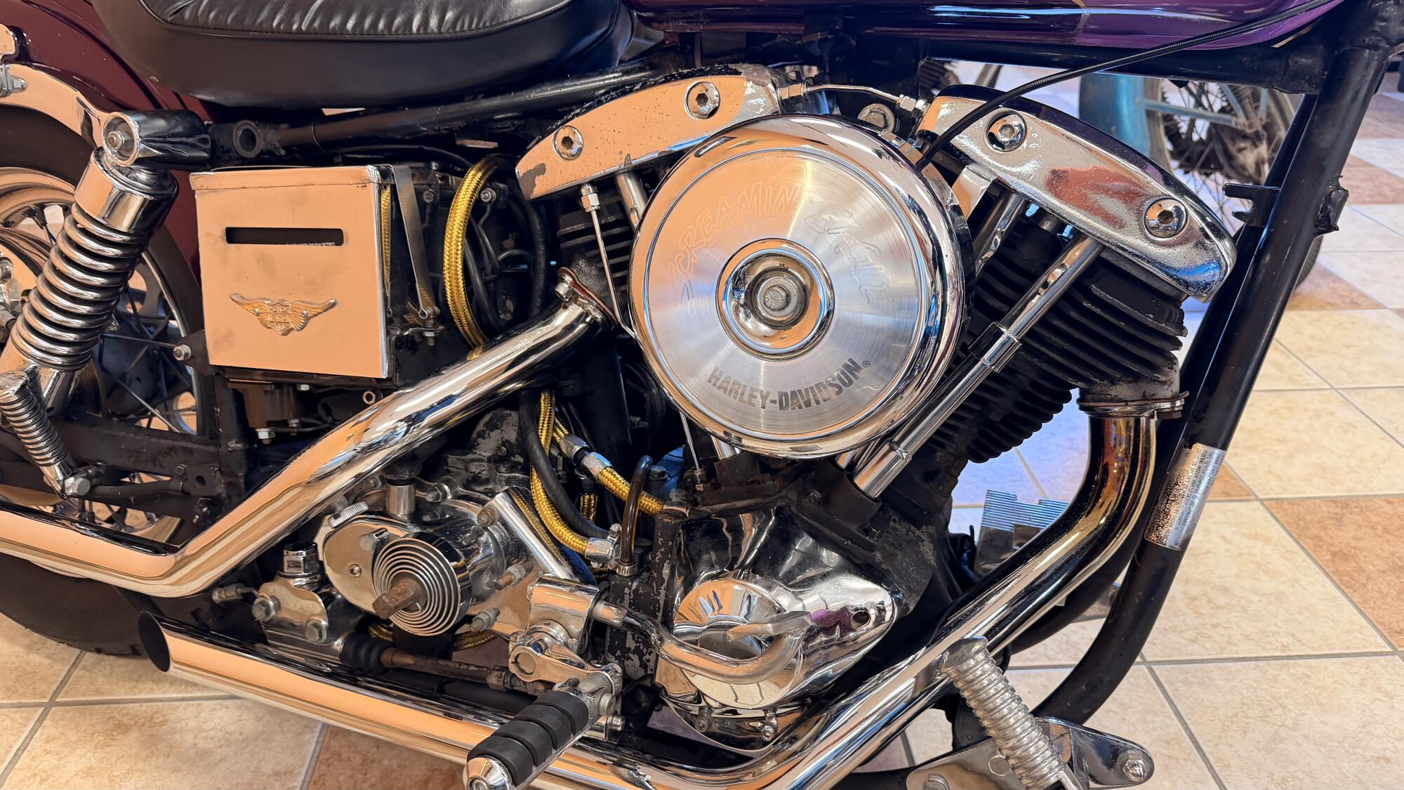 1976 SuperGlide Purple Custom paint, photo 2