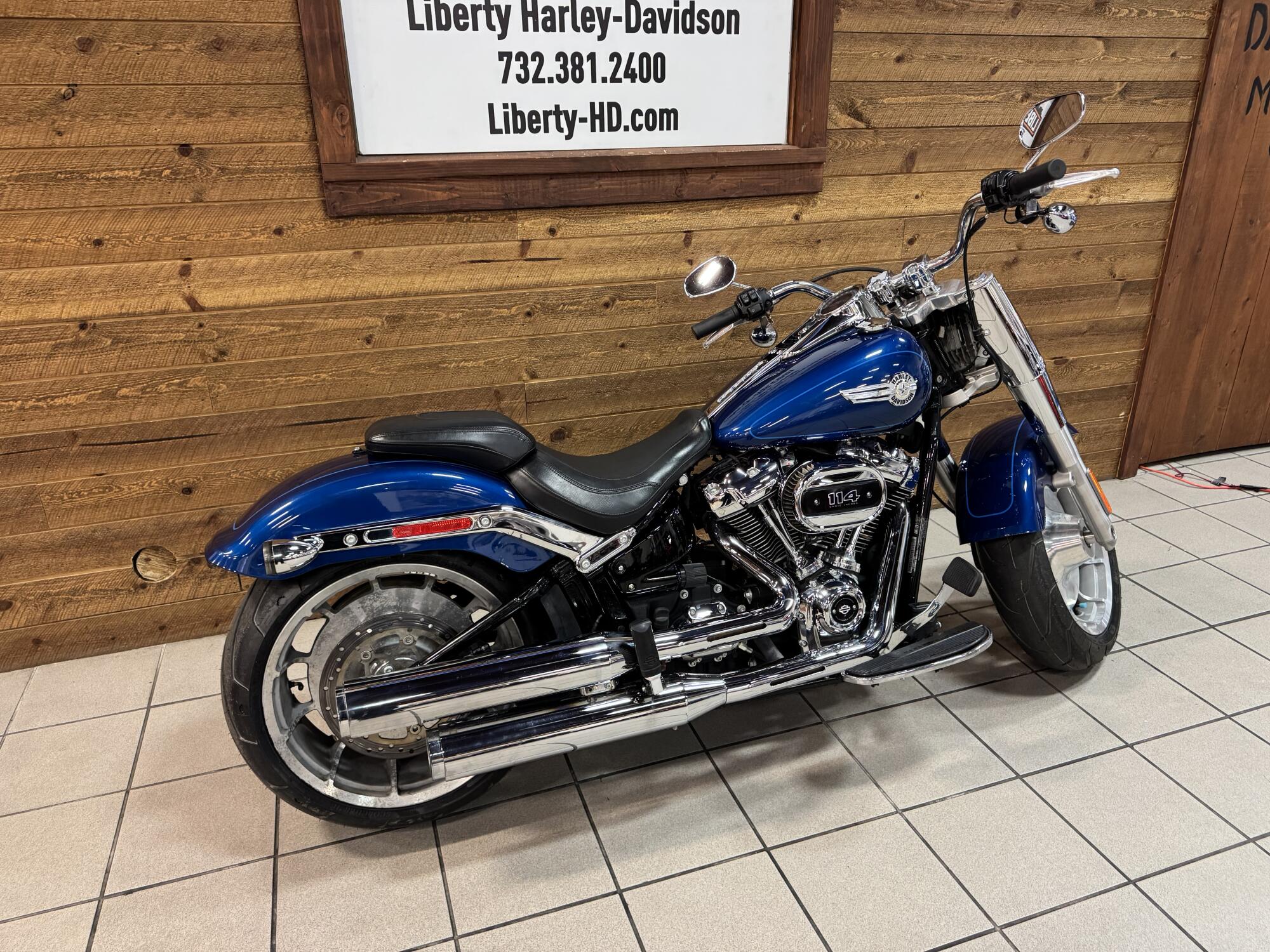 2022 Harley-Davidson® Fat Boy® 114 Reef Blue FLFBS, photo 8